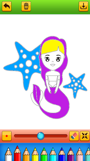 princess mermaid coloring game Screenshot 1