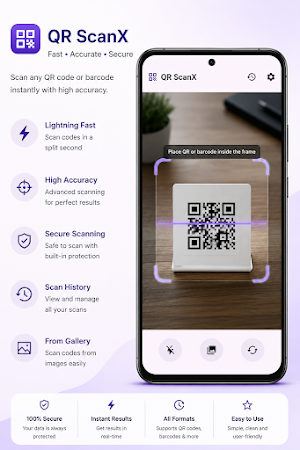QR ScanX - Barcode Scanner Screenshot 0