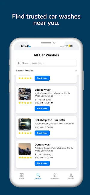 SA Carwash Screenshot 1