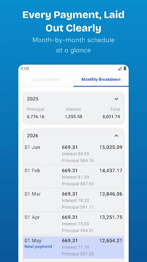 LoanMaster - Loan Calculator Screenshot 3