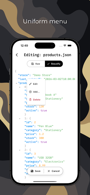 Raw Text Editor Screenshot 2