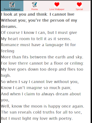 Romantic Love Poems Quotes Screenshot 1
