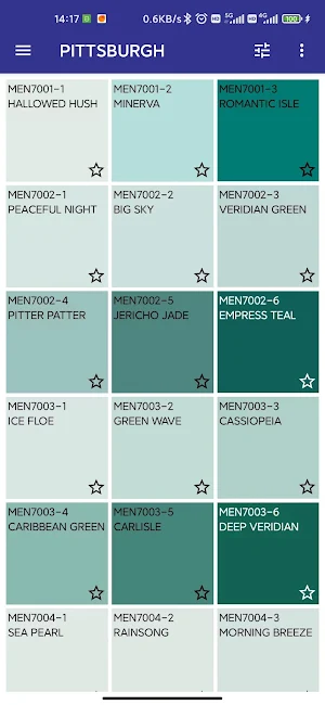 Pittsburgh Paint Colors Screenshot 2