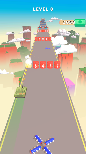 Sky Tank Run : Tank Race 3D Screenshot 1