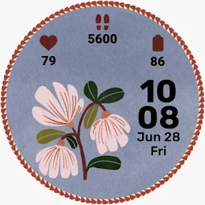 Folk art watch face - 5 themes Screenshot 2