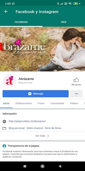Radio Abrazame Screenshot 1