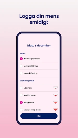 Libresse Menskalender Screenshot 1