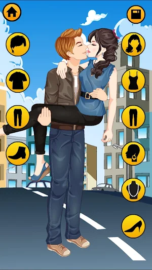 Kissing Dressup For Girls - Cute Couple Makeover Screenshot 2