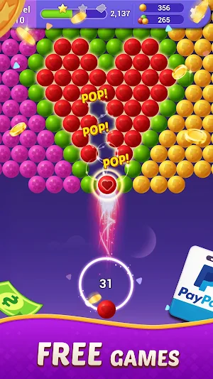 Bubble Shooter Lunar Pop Screenshot 1