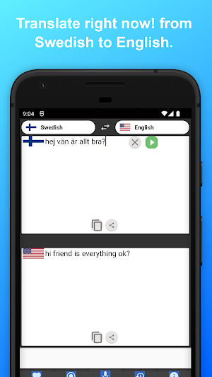 English to Swedish Translator Screenshot 3