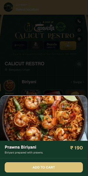 Calicut Restro Screenshot 2