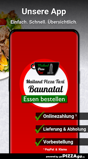 Mailand Pizza Taxi  Baunatal Screenshot 0