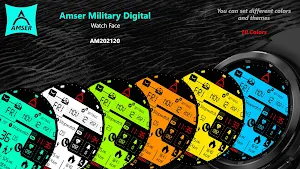 Amser Military Digi Watch Face Screenshot 3