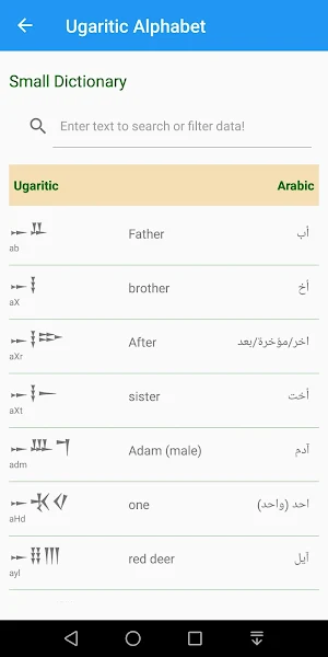 Ugaritic alphabet Screenshot 3