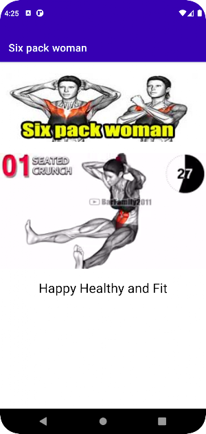 Six pack woman Screenshot 2
