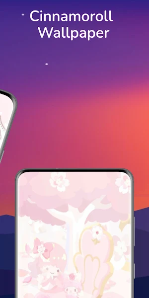 Cinnamoroll Pink Wallpaper Screenshot 1