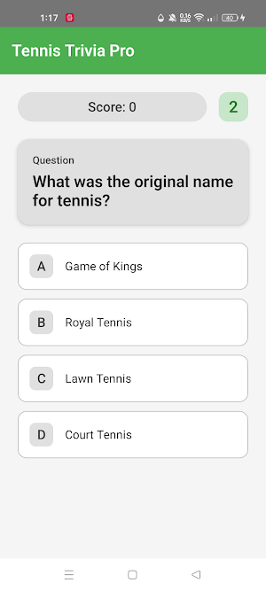 Tennis Trivia Pro Screenshot 0