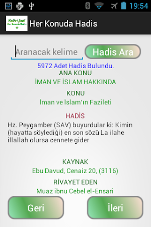 Her Konuda Hadis Screenshot 0