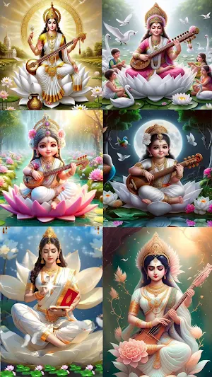 Saraswati Mata Wallpaper Screenshot 3