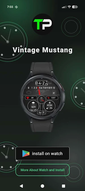 Vintage Mustang Watch Screenshot 0
