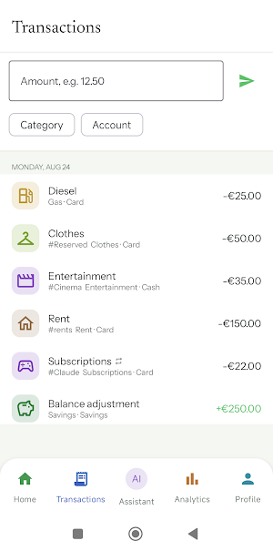 Money4you: Budget & Expenses Screenshot 3