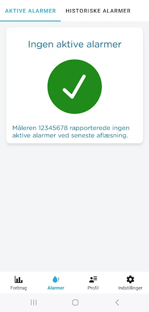 MinVandforsyning Screenshot 2