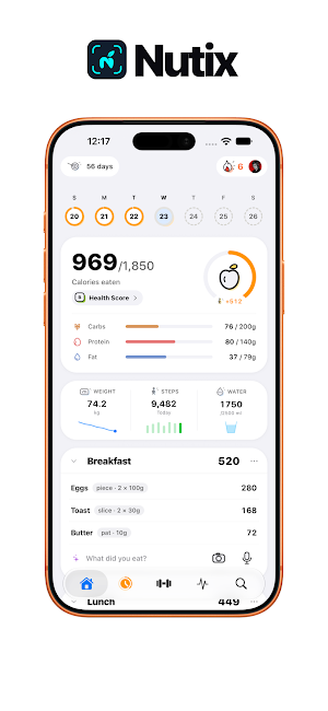 Nutix - Calorie Counter Screenshot 0