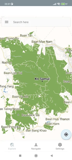 Koh Samui (Ko Samui) Thailand Offline Map Screenshot 2