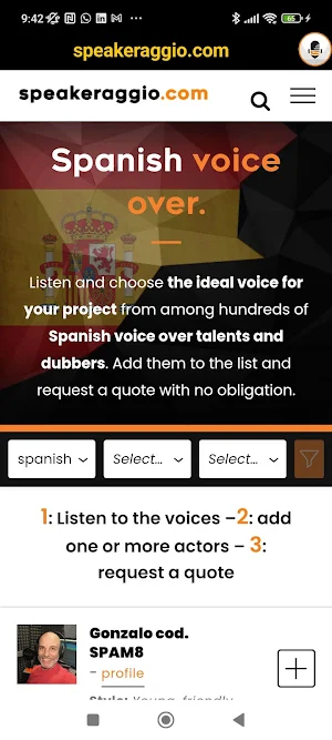 speakeraggio.com Screenshot 3