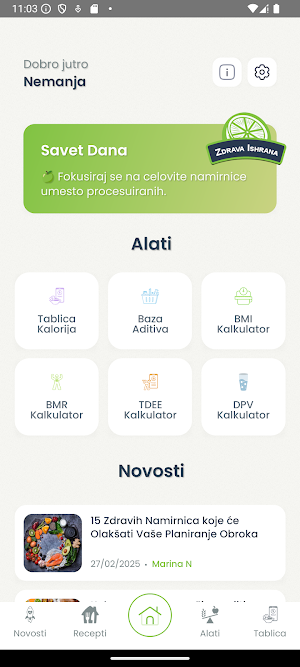 Zdrava Ishrana Screenshot 0