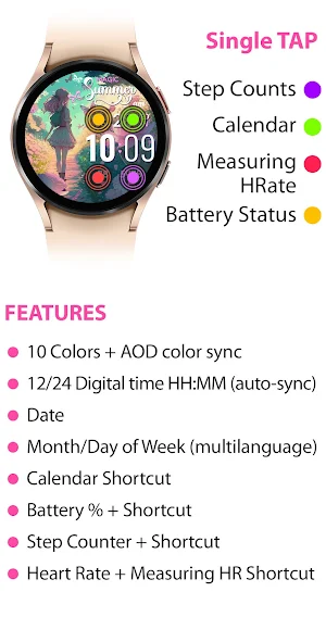 Girly Watch face Screenshot 3