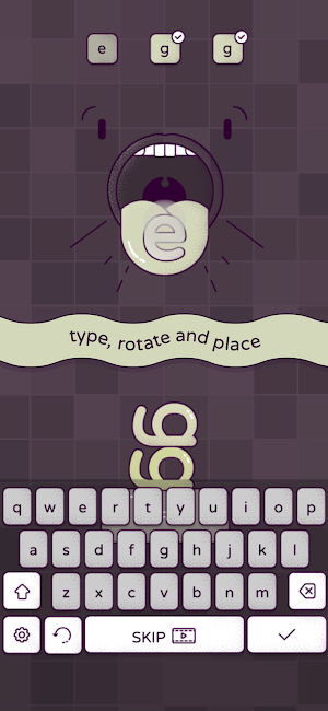Letter Burp: type and stack! Screenshot 1