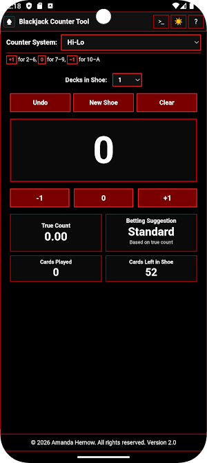Blackjack Counter Tool Screenshot 0