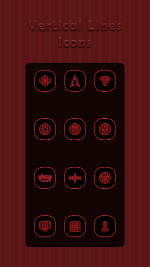 Vertical Red Lines Icons Screenshot 3