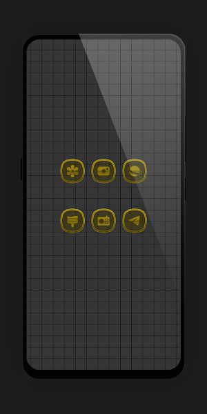 Matte Glass Yellow Icon Pack Screenshot 3