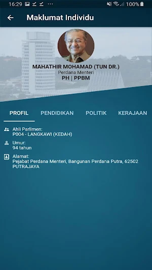 Kabinet Exco Malaysia Screenshot 2