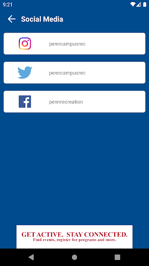 Penn Campus Recreation Screenshot 3