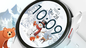 Snowman Steps watch face Screenshot 1