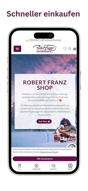 Robert Franz Naturprodukte Screenshot 2
