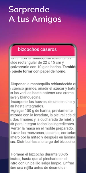 Recetas De Bizcochos Caseros Screenshot 2