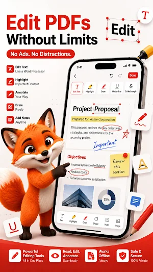 PDFox - PDF Reader & Editor Screenshot 1