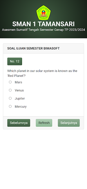 Exam SMAN1T Screenshot 2