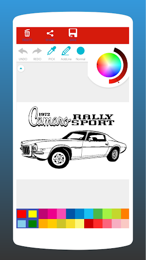 Muscle Car Coloring Book Screenshot 2