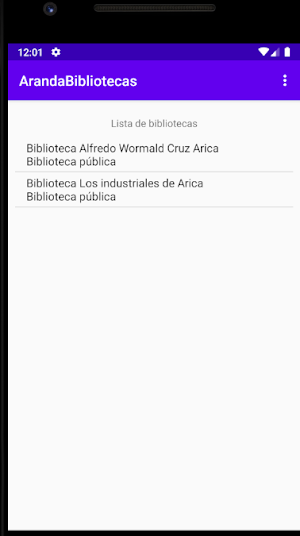 ArandaBibliotecas Screenshot 1