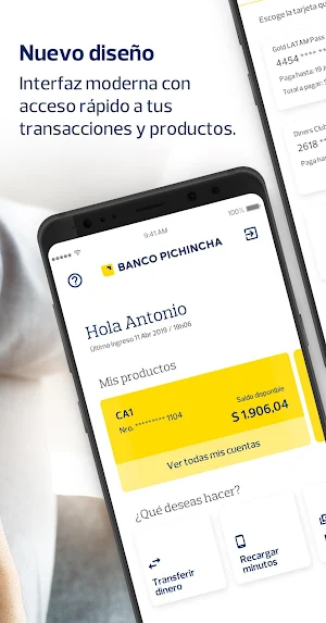 PICHINCHA BANCA MÓVIL Screenshot 1