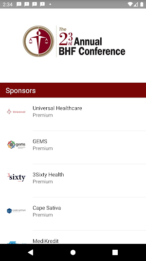 23rd Annual BHF Conference Screenshot 3