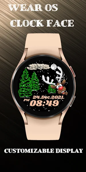Winter and deer Rose gold Screenshot 1