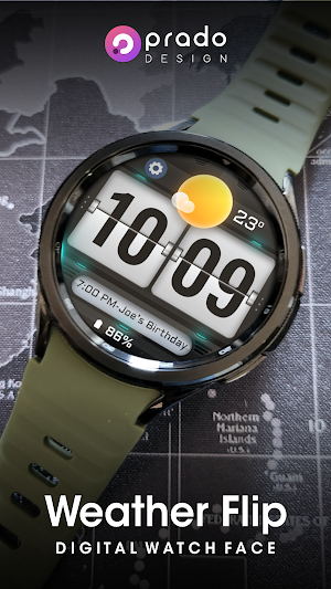 Weather Flip Animated Wear OS Screenshot 0