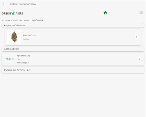Green Alert Screenshot 2