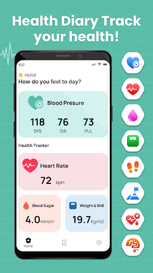 Blood Pressure Diary: Bp Log Screenshot 0